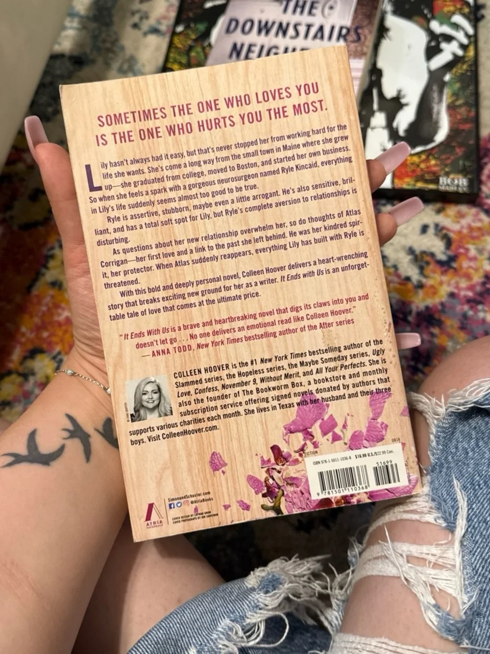 It Ends With Us by — Pink Floral Cover